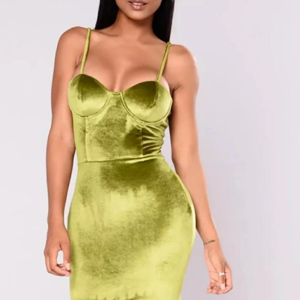 Fashion Nova Peridot Green Dress